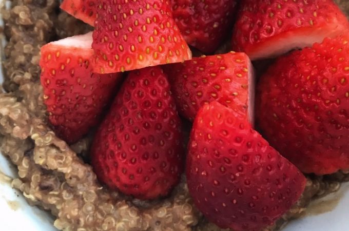Chocolate Quinoa with Berries