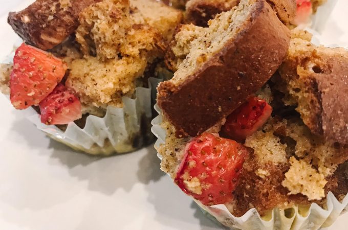 Strawberry French Toast Muffins